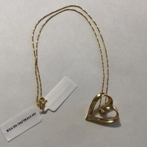 “A True Friend Reaches For Your Hand But Touches Your Heart”  Necklace 18” 925